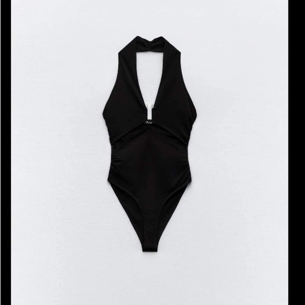 New Zara trimmed cut out body suit 5644/809
